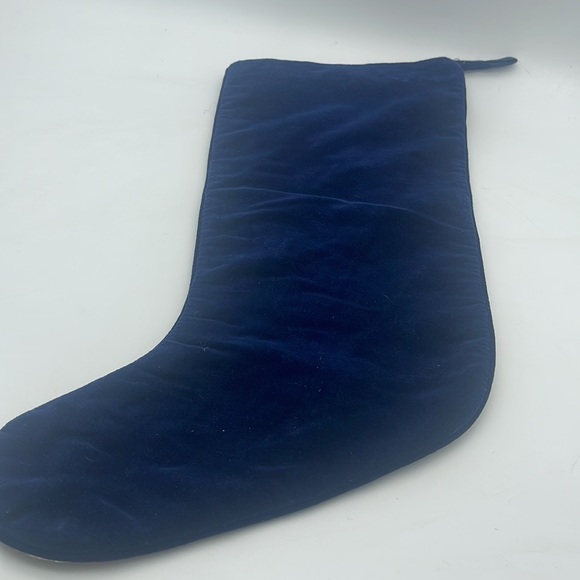 Snowman Needlepoint Stocking Let It Snow Velvet Backing Christmas Farmhouse - Picture 4 of 5